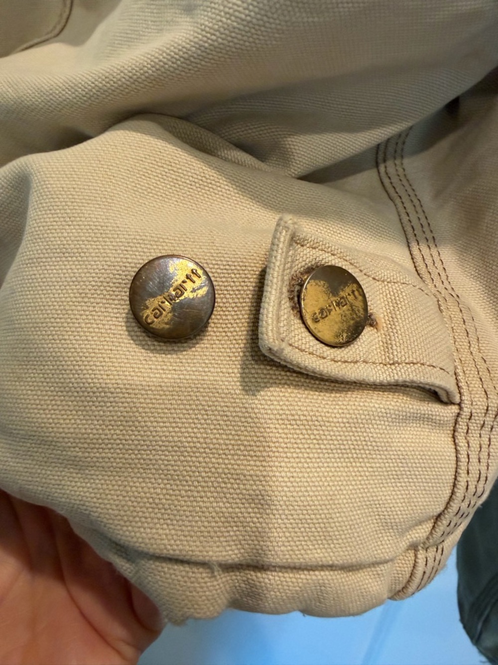 Vintage Carhartt Detroit Jacket Mens Extra Large Brown J02 BRN 80s Made in USA - Picture 7 of 15